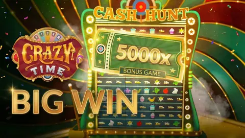 Crazy Time multiplier moment card