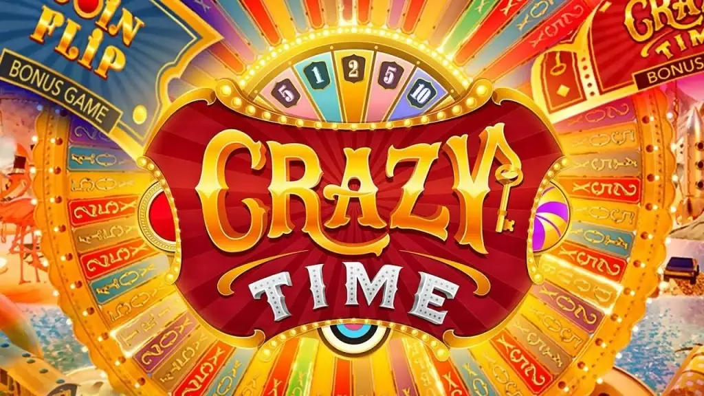 Crazy Time live game show wheel and studio
