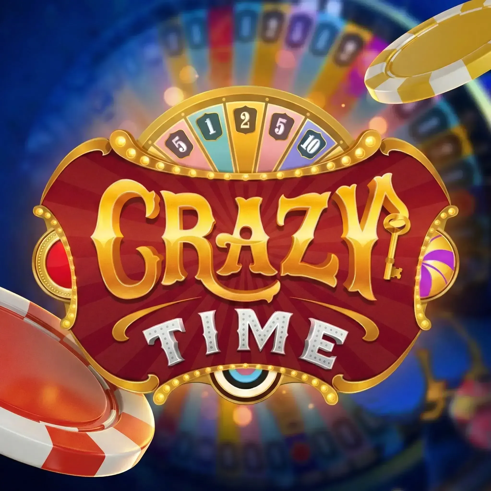 Crazy Time wheel logo and segment payout context
