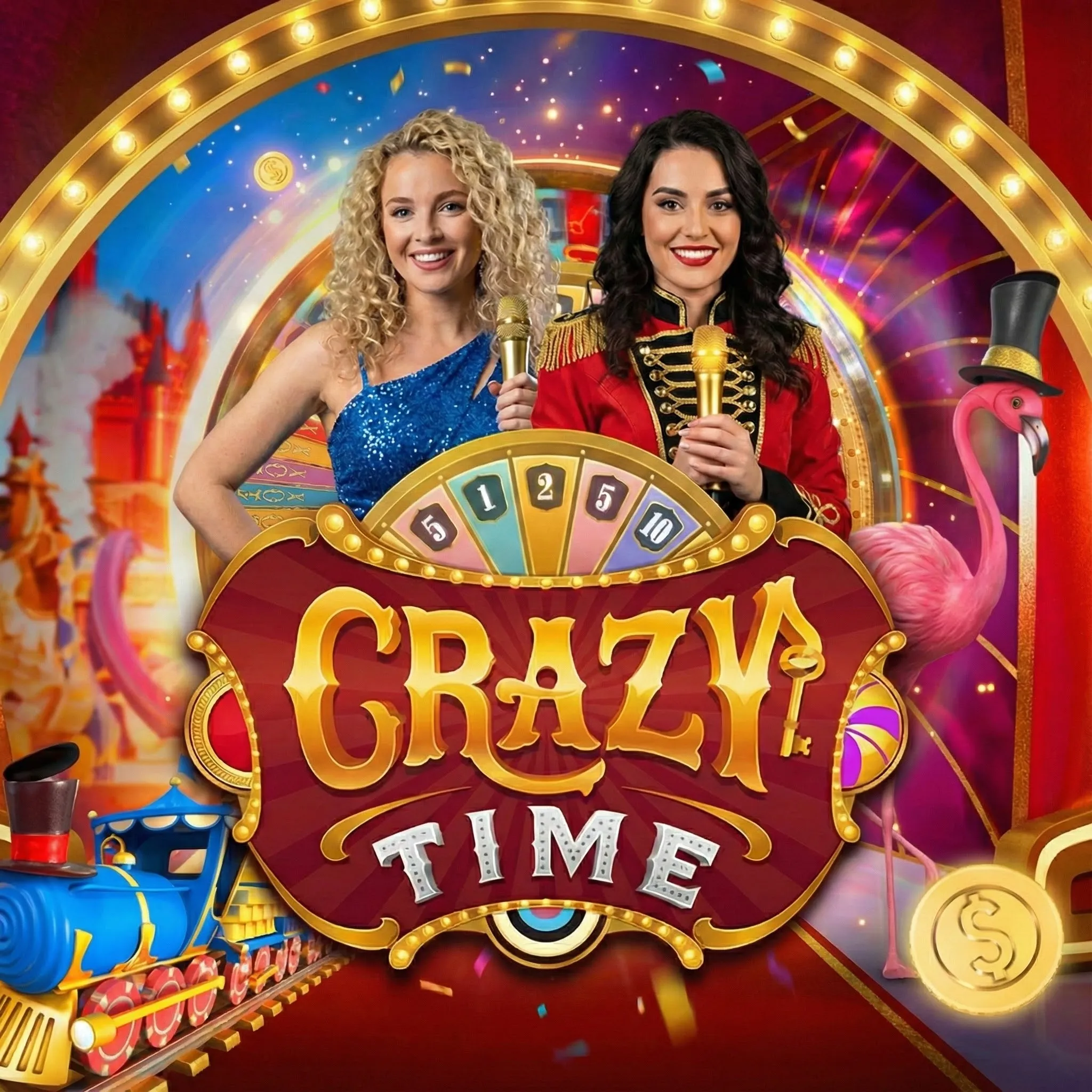 Crazy Time live wheel watch-only screen for casino access