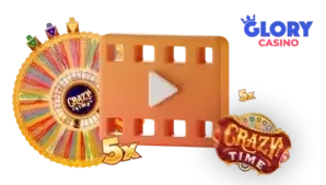 Crazy Time casino player screen for local casino fit