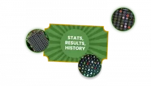 Crazy Time results history screen with recent spin rows