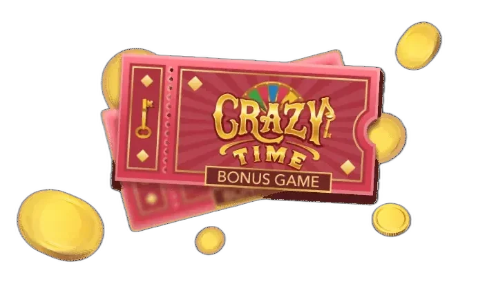 Crazy Time bonus history wheel screen with second wheel multipliers