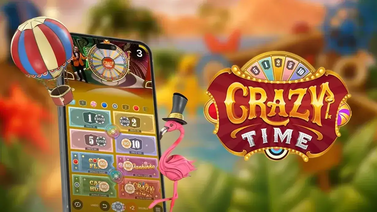 Crazy Time app download screen inside a casino mobile flow